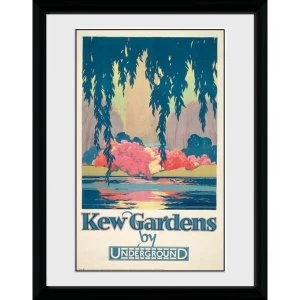 image of Transport For London Kew Gardens 12" x 16" Framed Collector Print