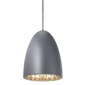 image of Nordlux 77263010 Nexus 20 1 Light Ceiling Pendant In Grey - Dia: 200mm