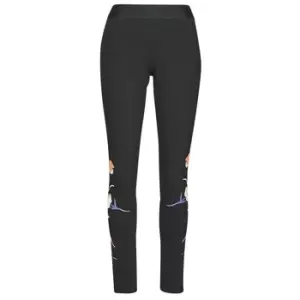 image of adidas FLORL GFX TIGHT womens Tights in Black - Sizes S,M,L,XL,XS