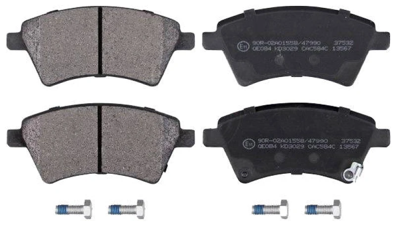 Image of A.B.S. 37532 Brake pad set with acoustic wear warning Brake Pad Set,disc brake (402)