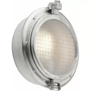 image of Loops - Outdoor IP44 Wall Light Brushed Aluminum LED E27 75W