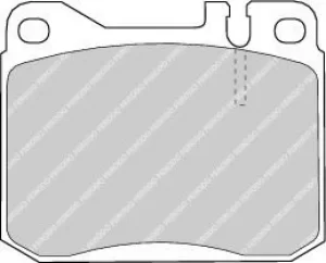 image of Ferodo FDB143 Brake Pad Set Front Axle Premier Car