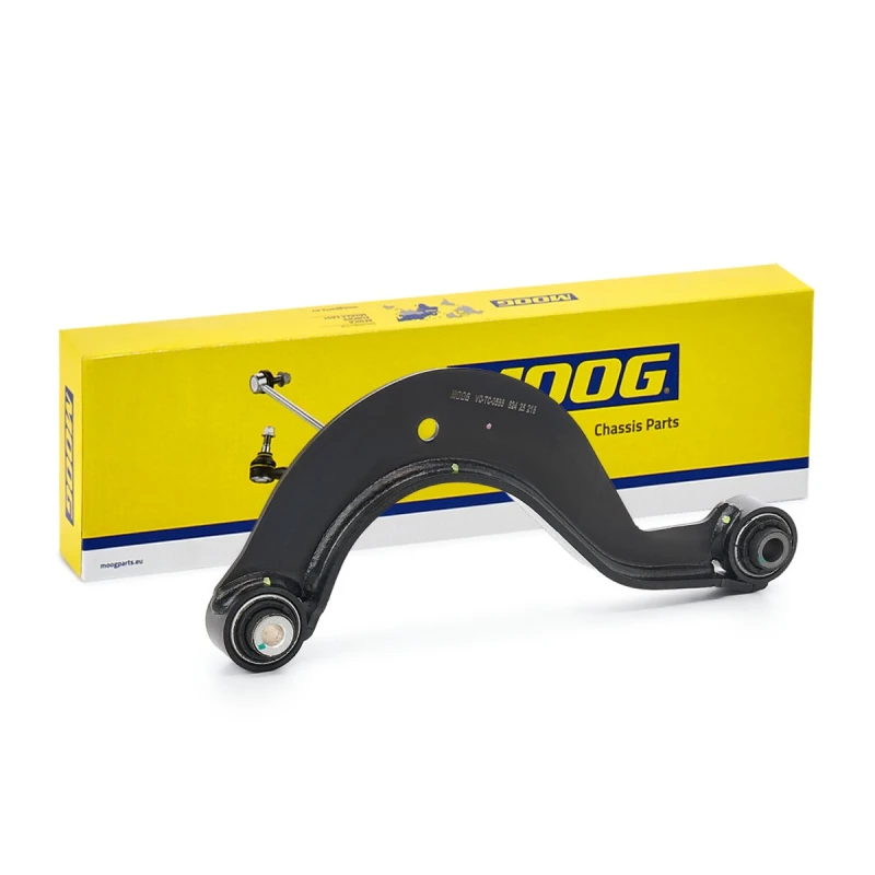 Image of MOOG VO-TC-0586 Suspension arm Control Arm, Steel, with rubber mount Steel Track Control Arm (273)