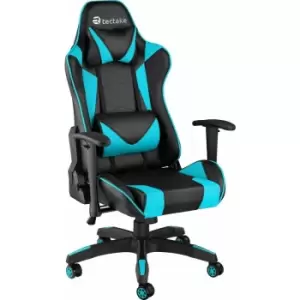 Image of Gaming chair Stealth - office chair, desk chair, computer chair - black/azure - black/azure