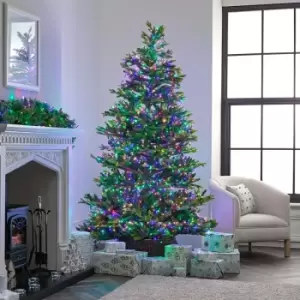 Image of The Winter Workshop - 750 LED Compact Cluster Lights for 6ft Christmas Tree - Indoor & Outdoor Multi Function Timer Megabrights - Multi Colour