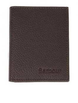 Image of Barbour Small Leather Card Holder - Brown