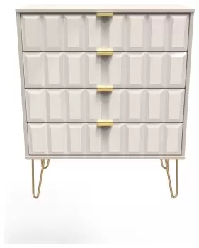 image of Calvello 4 Drawer Chest - Off White