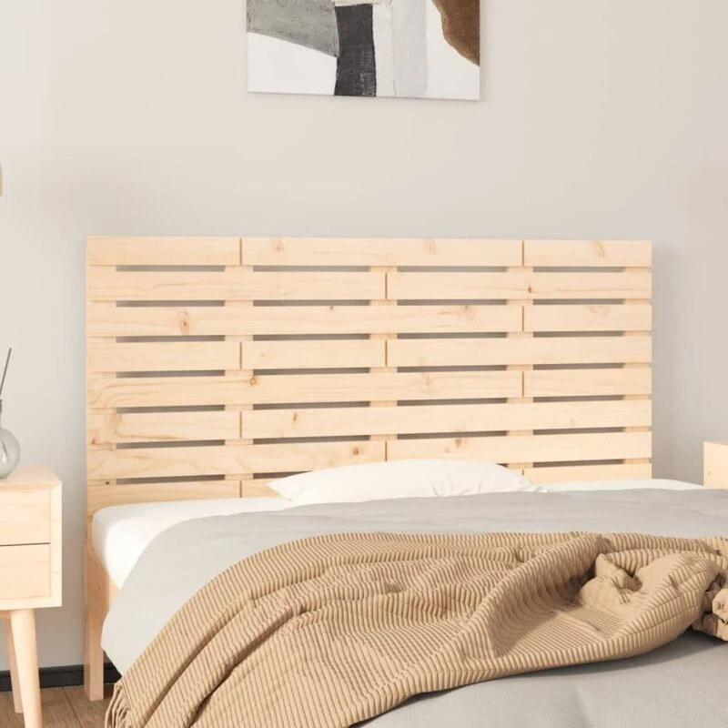 Image of VIDAXL Wall Headboard 146x3x63cm Solid Wood Pine vidaXL 8720845684518