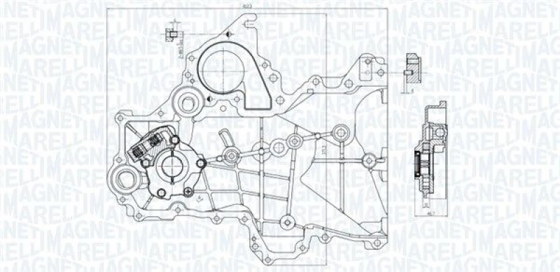 Image of MAGNETI MARELLI Oil Pump MAGNETI MARELLI 351516000155