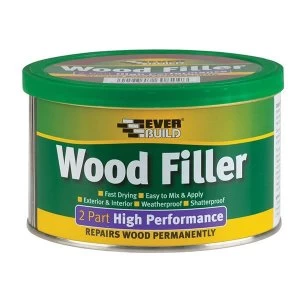 Image of Everbuild 2-Part High-Performance Wood Filler Redwood 500g