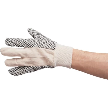 Image of Polkadot Knitted Wrist Gloves Pair 8OZ - Tuffsafe