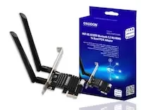 image of ADDON ADD-XWP3100R WiFi 6E AX3000 Bluetooth 5.2 MU-MIMO Tri Band PCI-E Adapter