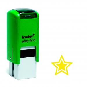 image of Trodat Teachers Stamp - Star - Gold