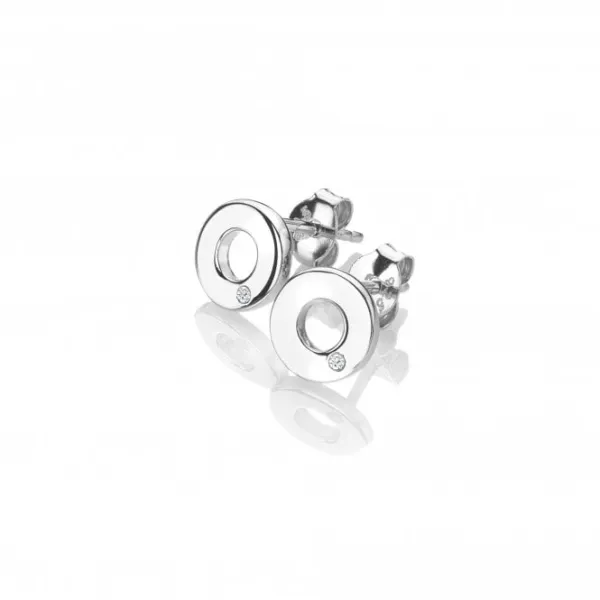 Image of Sterling Silver Amulets Circle Earrings DE709