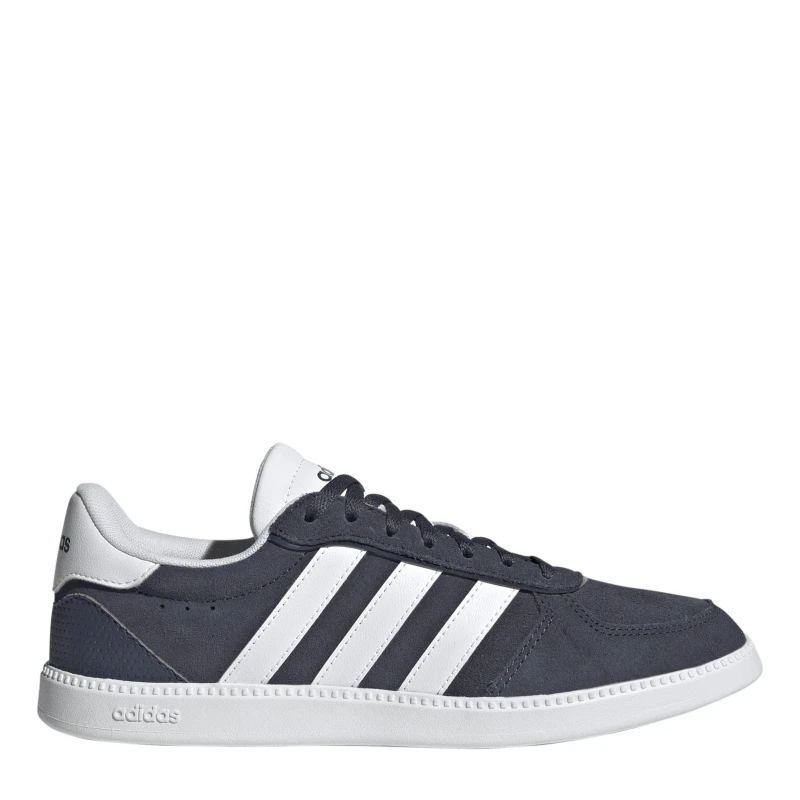 Image of adidas Breaknet Sleek Suede Womens Shoes Navy/White female 5.5 (38.7)