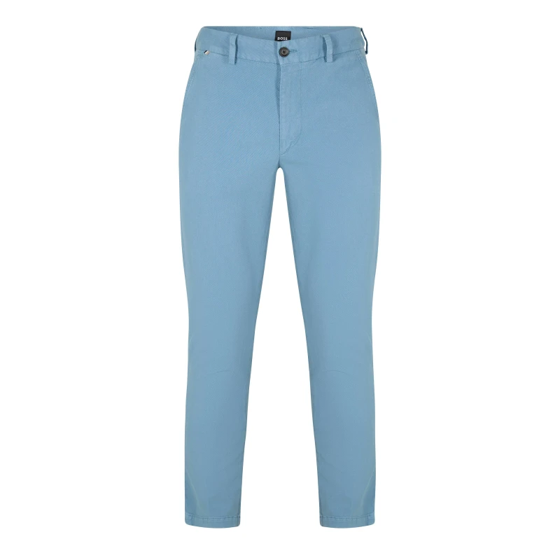 Image of Boss Mens Kaiton Straight Leg Trousers Lgt/Pastel Blue male 30