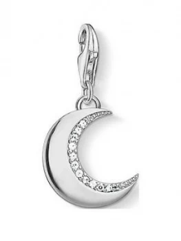 Thomas Sabo Sterling Silver Charm Club Cubic Zirconia Moon Charm