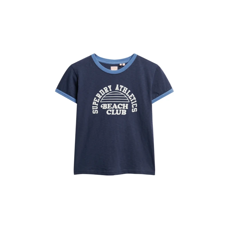 Image of Superdry Ringer T - Blue Blue 8