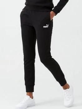 Puma Essentials Sweat Pants - Black, Size L, Women