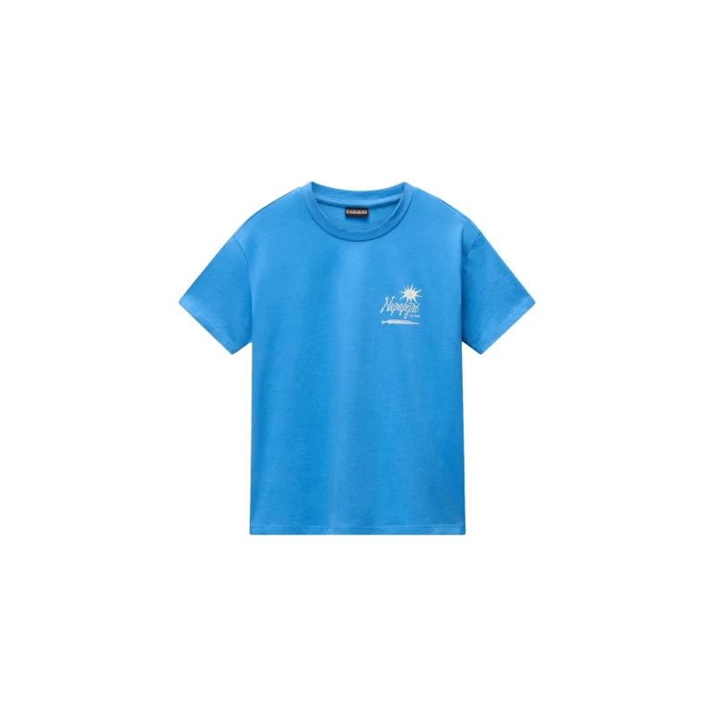 Image of Napapijri Womens T-Shirt Napapijri Antimony Bleu Female 2XS