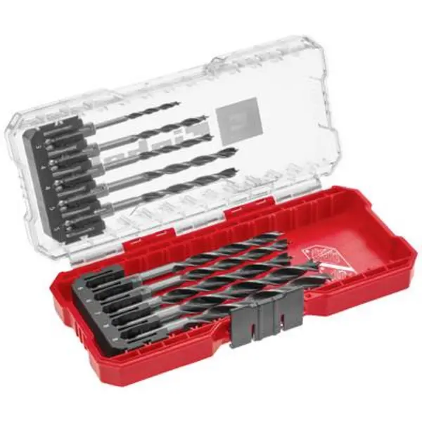 image of Einhell 108733 Wood twist drill bit set 10 Piece 3 mm, 4 mm, 5 mm, 6 mm, 7 mm, 8mm 1 Set 108733