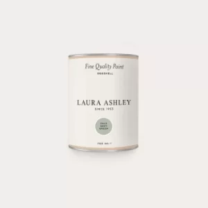 image of Laura Ashley Eggshell Paint Pale Grey Green 750ml