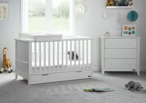 image of Obaby Belton 2 Piece Nursery Furniture Set - White