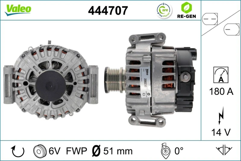 Image of Alternator VALEO 444707