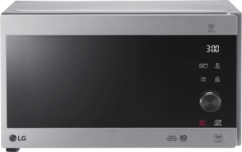 Image of LG NeoChef MH6565CPS 25 Litre 27cm High, Freestanding Small Microwave With Grill - Stainless Steel