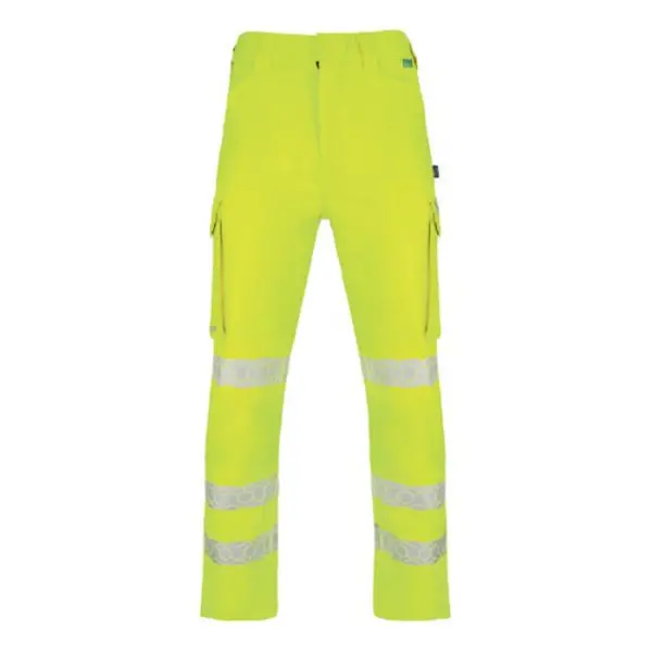 Image of Beeswift Envirowear Beeswift Envirowear High Visibility Trousers Saturn Yellow 32T EWCTRSY32T