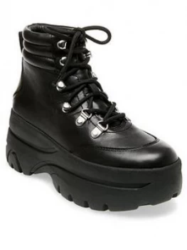 Image of Steve Madden Husky Trainers - Black, Size 5, Women