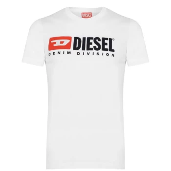 Image of Diesel Denim Division T Shirt - White 100