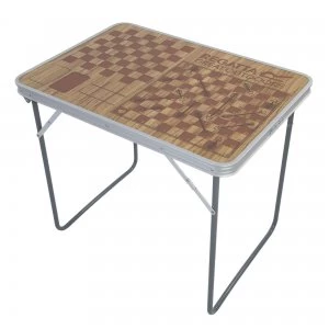 image of Classic Games Folding Camping Table Brown