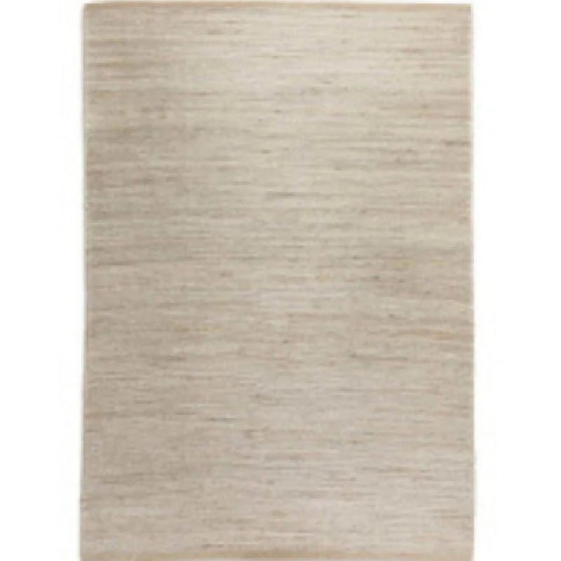 Image of THE RUGS Handloom Jute Rug Dhaka Natural Jute Wool Cotton Woven Rug in Cream Size: 190cm x 280cm Cream Unisex 190cm x 280 cm