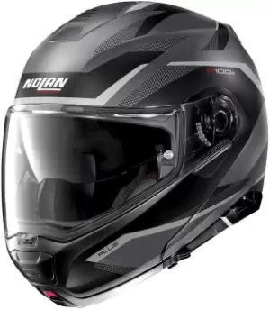 Image of Nolan N100-5 Plus Overland N-Com Helmet, grey, Size L, grey, Size L