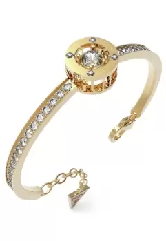 image of Guess Gold Plated Crystal Stone Set Bangle