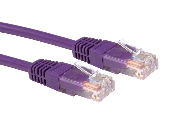 Image of Cables Direct 7m Cat5e networking cable Violet U/UTP (UTP)