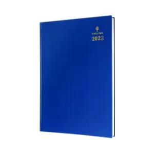 Collins A5 Desk Diary Day Per Page Blue 2023 52.60-23