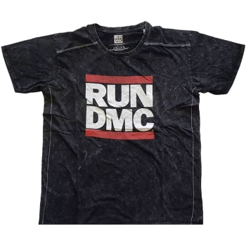 Image of Run DMC - Logo Unisex X-Large T-Shirt - Black