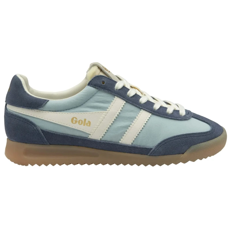 Image of Gola Womens lace-up nylon trainers Gola Firefly Bleu Female 38