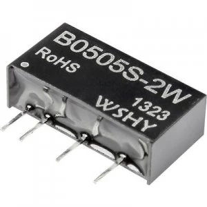 image of B0505S 2W DCDC converter print 5 Vdc 5 Vdc 400 mA 2 W No. of outputs 1 x