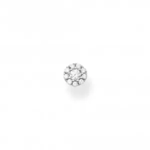 image of Silver Zirconia Pave Single Ear Stud H2141-051-14