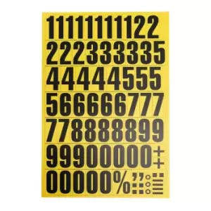 image of Magnetic Number Set - 17mm (Yellow)