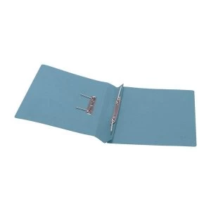 Image of 5 Star Foolscap Transfer Spring File 285gsm Blue Pack of 50