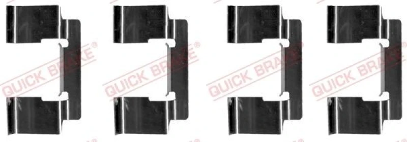Image of QUICK BRAKE Brake pad fitting kit QUICK BRAKE 109-1235