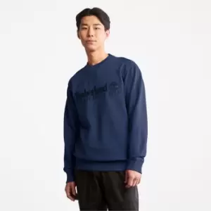 Image of Timberland Est. 1973 Crewneck Sweatshirt For Men In Navy, Size XL