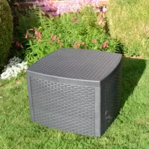 Image of Europa Sicily Grey Square Side Table