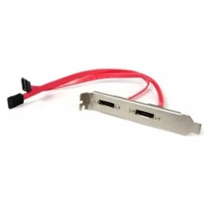 Image of 2 Port SATA to eSATA Slot Plate Bracket