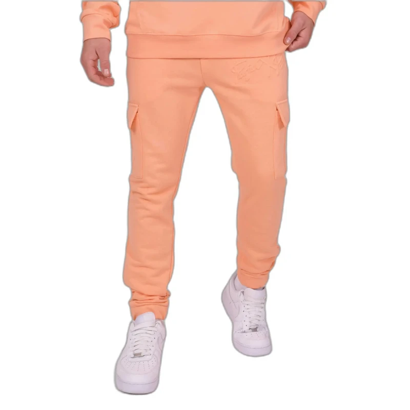 Image of Project X Paris Cargo joggers Project X Paris Logo embossage relief Rose Male S