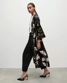 image of AllSaints Casa Alessandra Silk Blend Kimono